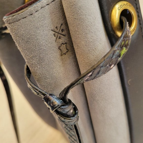 Coach Harmony Hobo In Colorblock Exotic Details - Picture 4 of 16